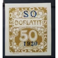 Selo Tchecoslováquia, 50h, Pof.SO40, MNH**