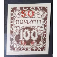 Selo Tchecoslováquia, 100h, Pof.SO41, MH*