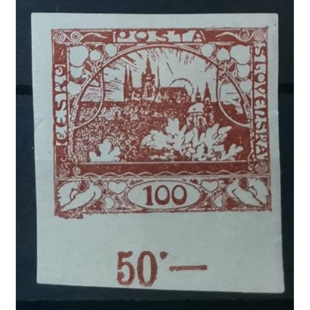 Známka ČSR, 100h, Pof.20*