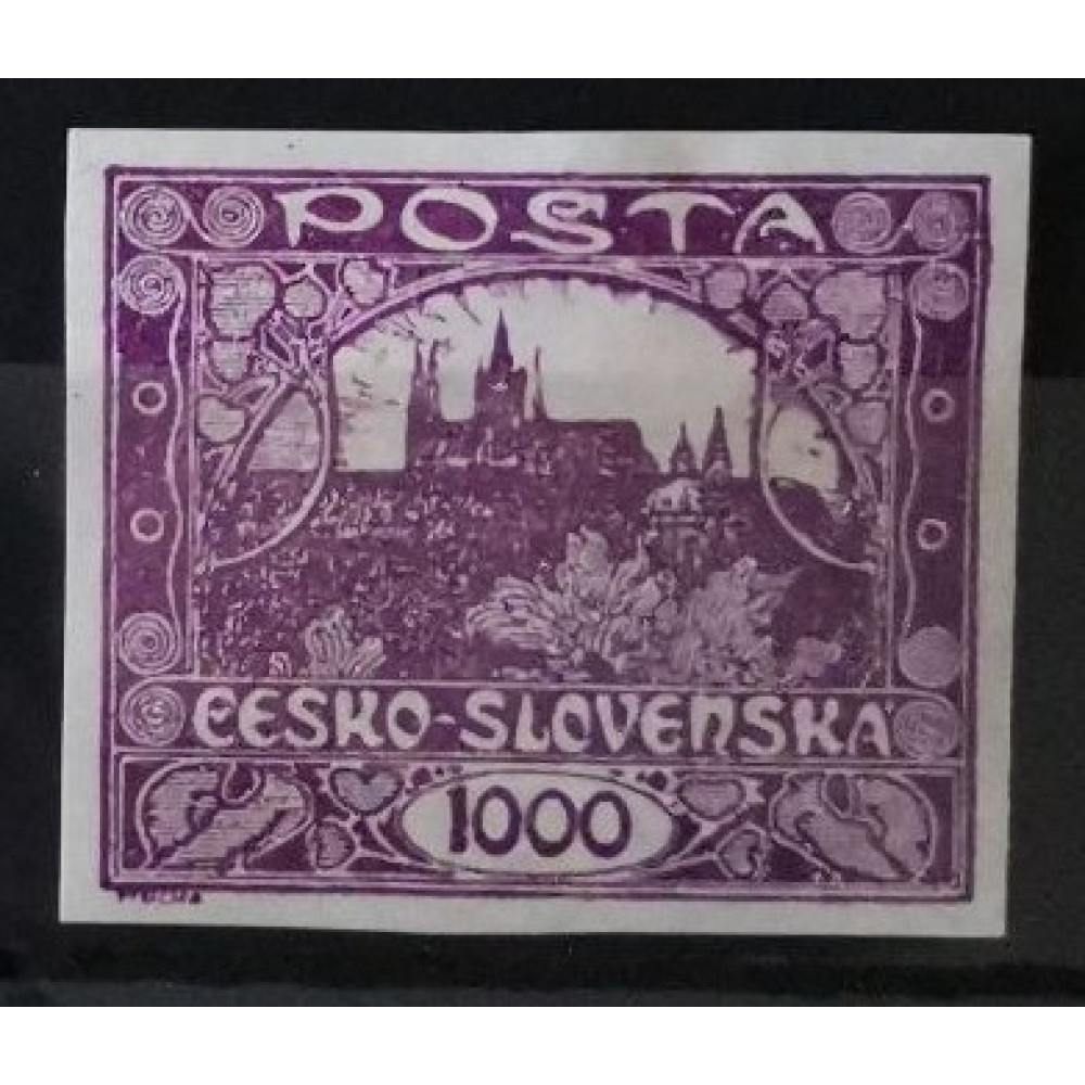 Sello Checoslovaquia, 1000h, Pof.26, MH* 