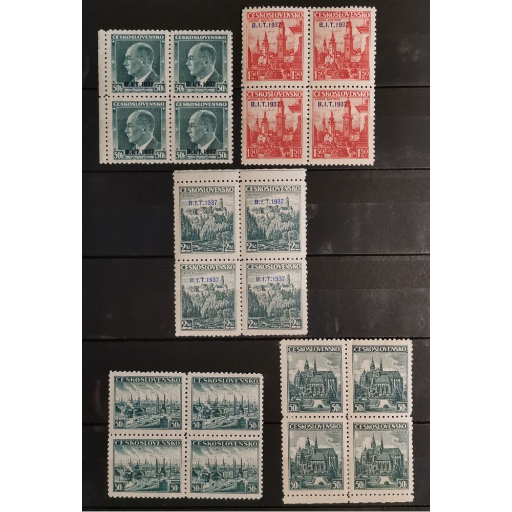 Quadra Tchecoslováquia, 50h, Pof.326, MNH** 