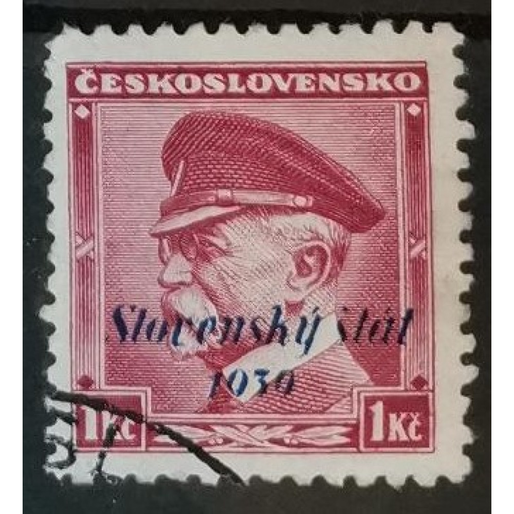 Selo Estado Eslovaco, 1Kc, Mi.12, Usado/#