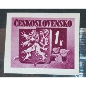 Bratislavské vydání - 1 K červenofialová