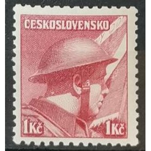 Londýnské vydání - 1 Kč karmínová