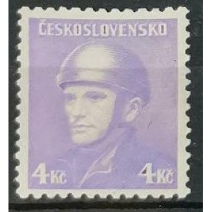 Londýnské vydání - 4 Kč růžovofialová