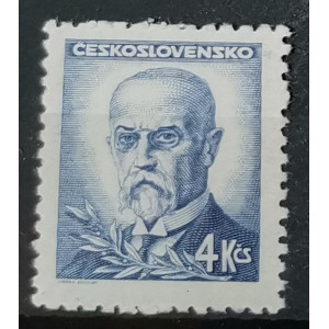 Portréty - T. G. Masaryk - 4 Kčs modrá