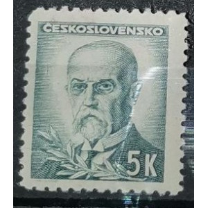 Portréty - T. G. Masaryk - 5 K šedozelená