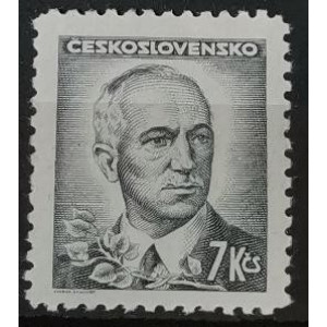 Portréty - E. Beneš - 7 Kčs šedá