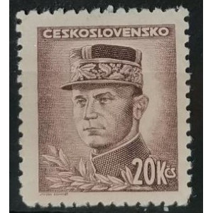 Portréty - M. R. Štefánik - 20 Kčs hnědá