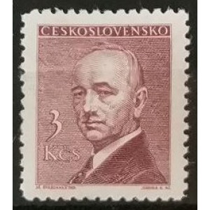 Edvard Beneš - 3 Kčs vínová