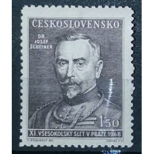 11. všesokolský slet v Praze (postavy) - 1,50 Kčs černohnědá