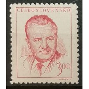 Klement Gottwald - 3 Kčs červená