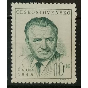 1 . výročí Vítězného února 1948 - 10 Kčs zelená