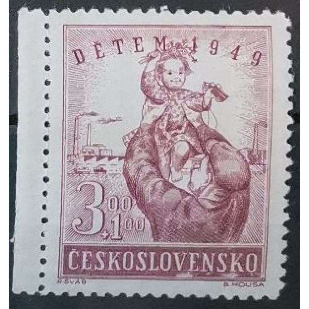 Selo Tchecoslováquia, 3+1 Kčs, Mi.602, MNH** 