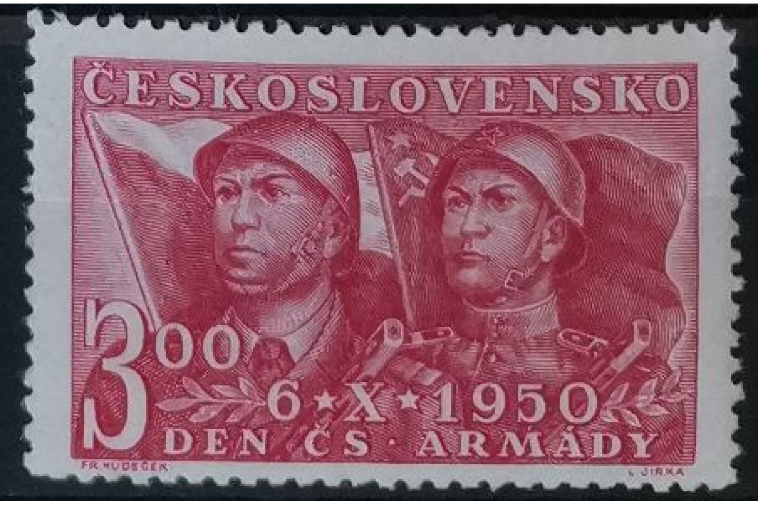 Známka ČSR, 3 Kčs, Pof.555** 