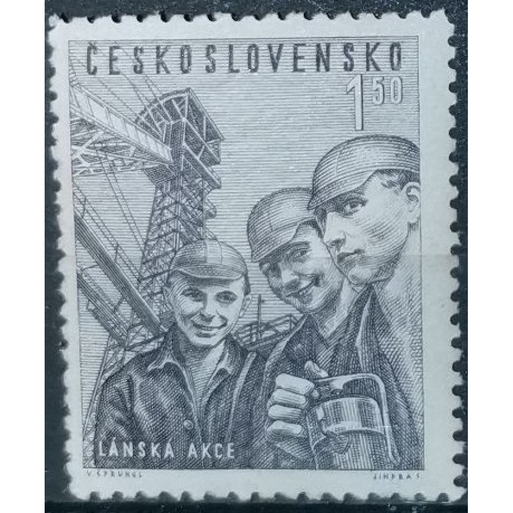 Selo Tchecoslováquia, 1,50 Kčs, Mi.653, MNH** 