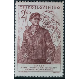 Briefmarke Tschechoslowakie, 2 Kčs, Mi.661, MNH** 