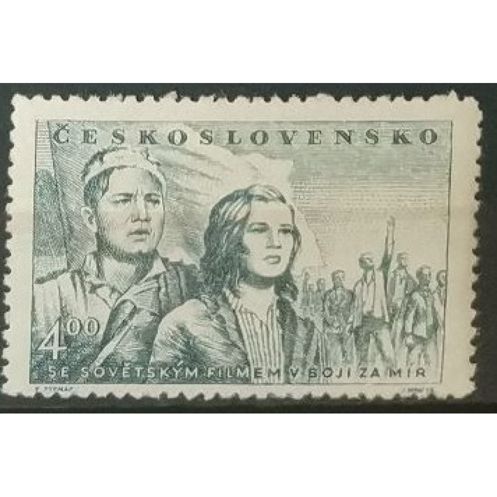 Sello Checoslovaquia, 4 Kčs, Mi.677, MNH** 