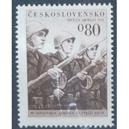 Známka ČSR, 0,80 Kčs, Pof.615* 