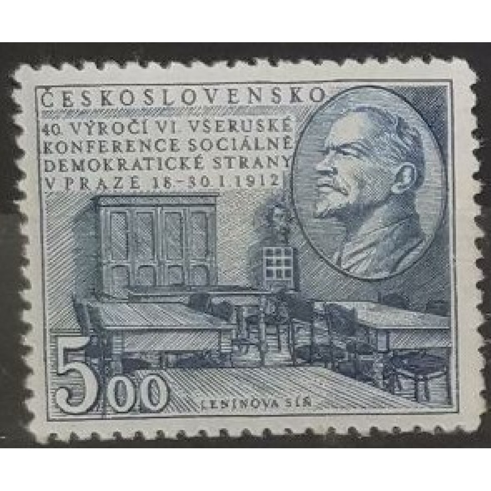 Sello Checoslovaquia, 5 Kčs, Mi.704, MH* 