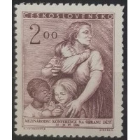 Briefmarke Tschechoslowakie, 2 Kčs, Mi.722, MH* 