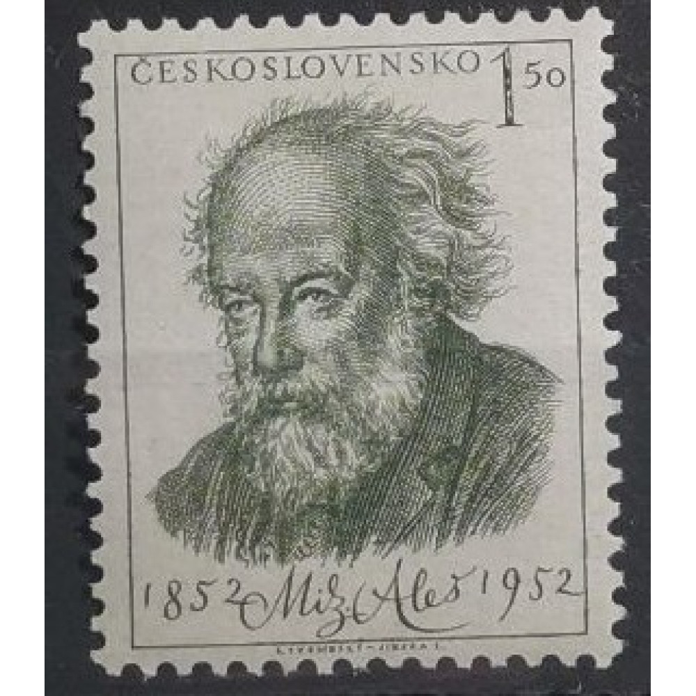 Sello Checoslovaquia, 1,50 Kčs, Mi.755, MH* 