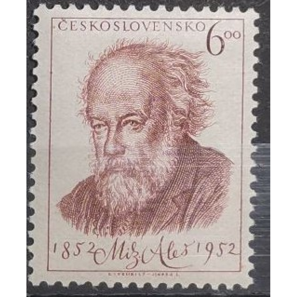 Sello Checoslovaquia, 2 Kčs, Mi.772, MH* 