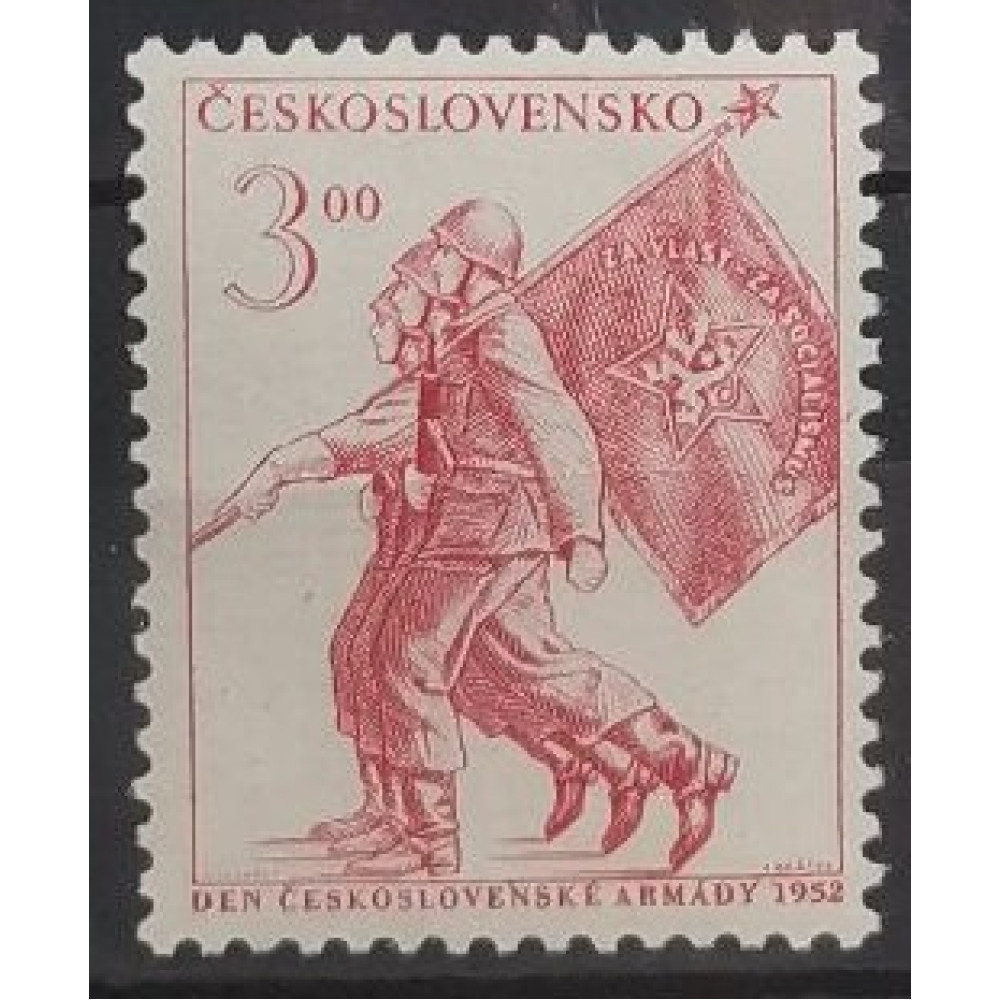 Stamp Czechoslovakia, 3 Kčs, Mi.763, MH* 