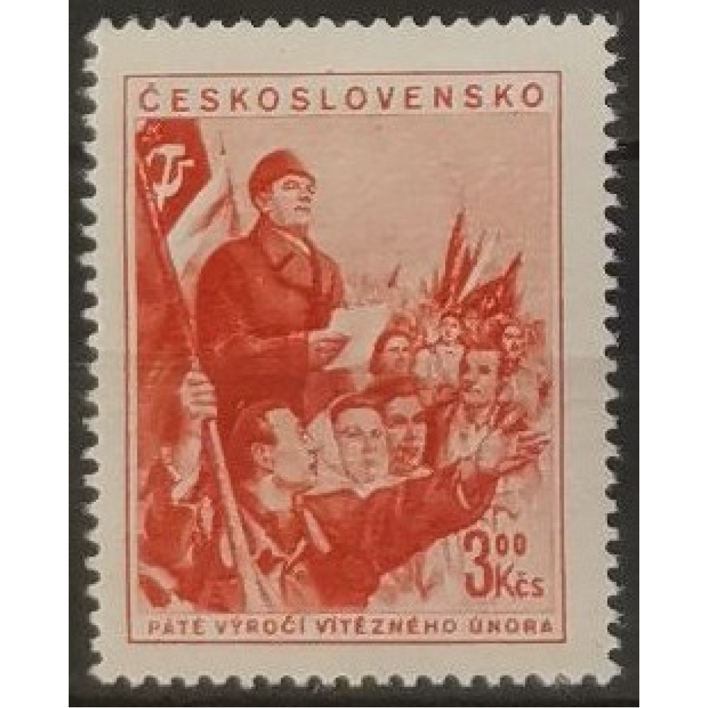 Sello Checoslovaquia, 3 Kčs, Mi.781, MH* 