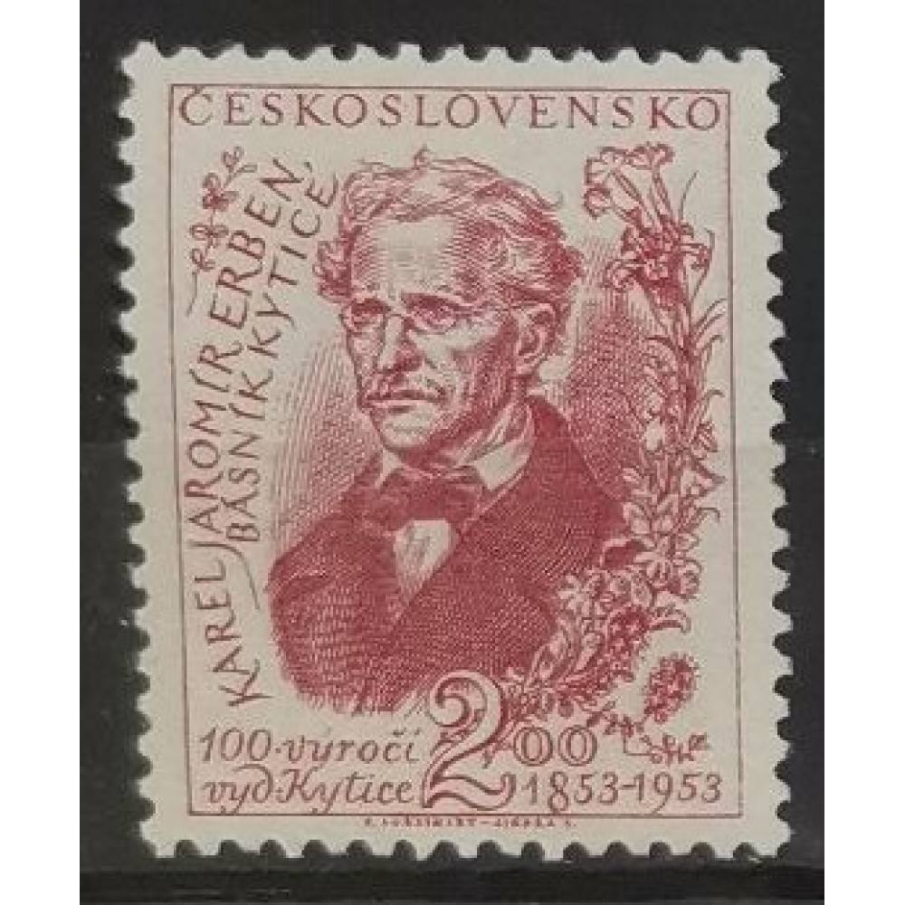 Briefmarke Tschechoslowakie, 2 Kčs, Mi.785, MH* 