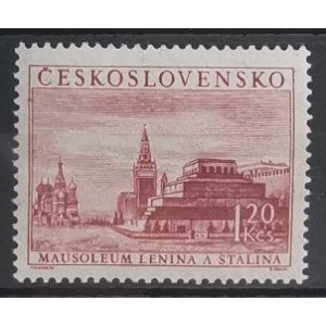 1. výročí úmrtí J. V. Stalina a K. Gottwalda - mauzoleum V. I. Lenina