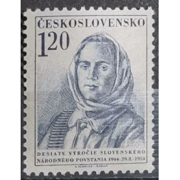 Sello Checoslovaquia, 1,20 Kčs, Mi.870, MNH** 