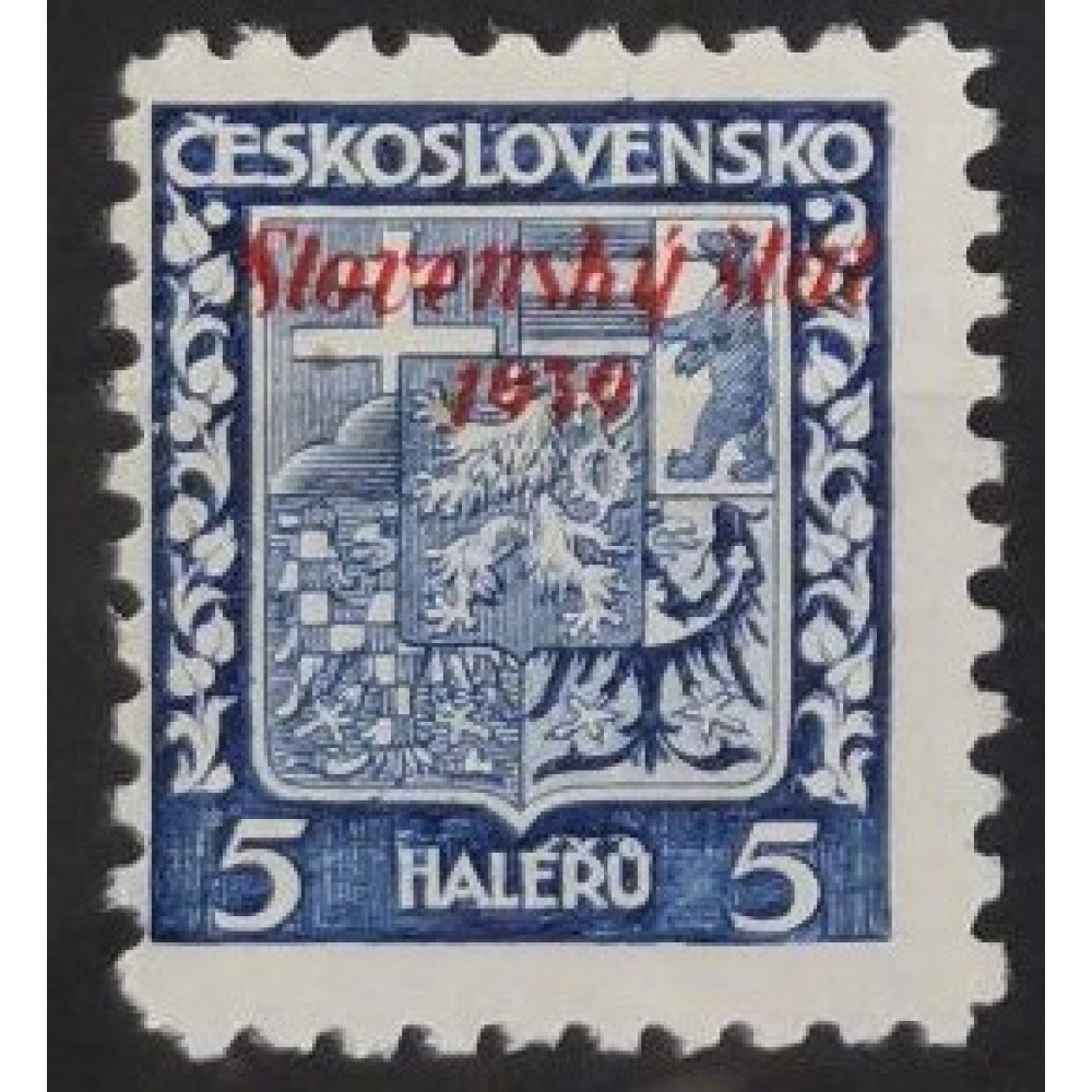 Sello Eslovaquia, 5H, Mi.2, MH* 