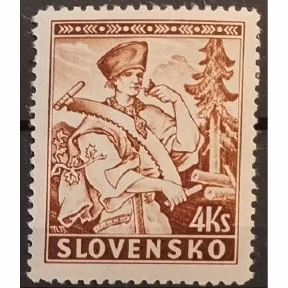 Stamp Slovak state, 4Ks, Mi.44A, MNH** 