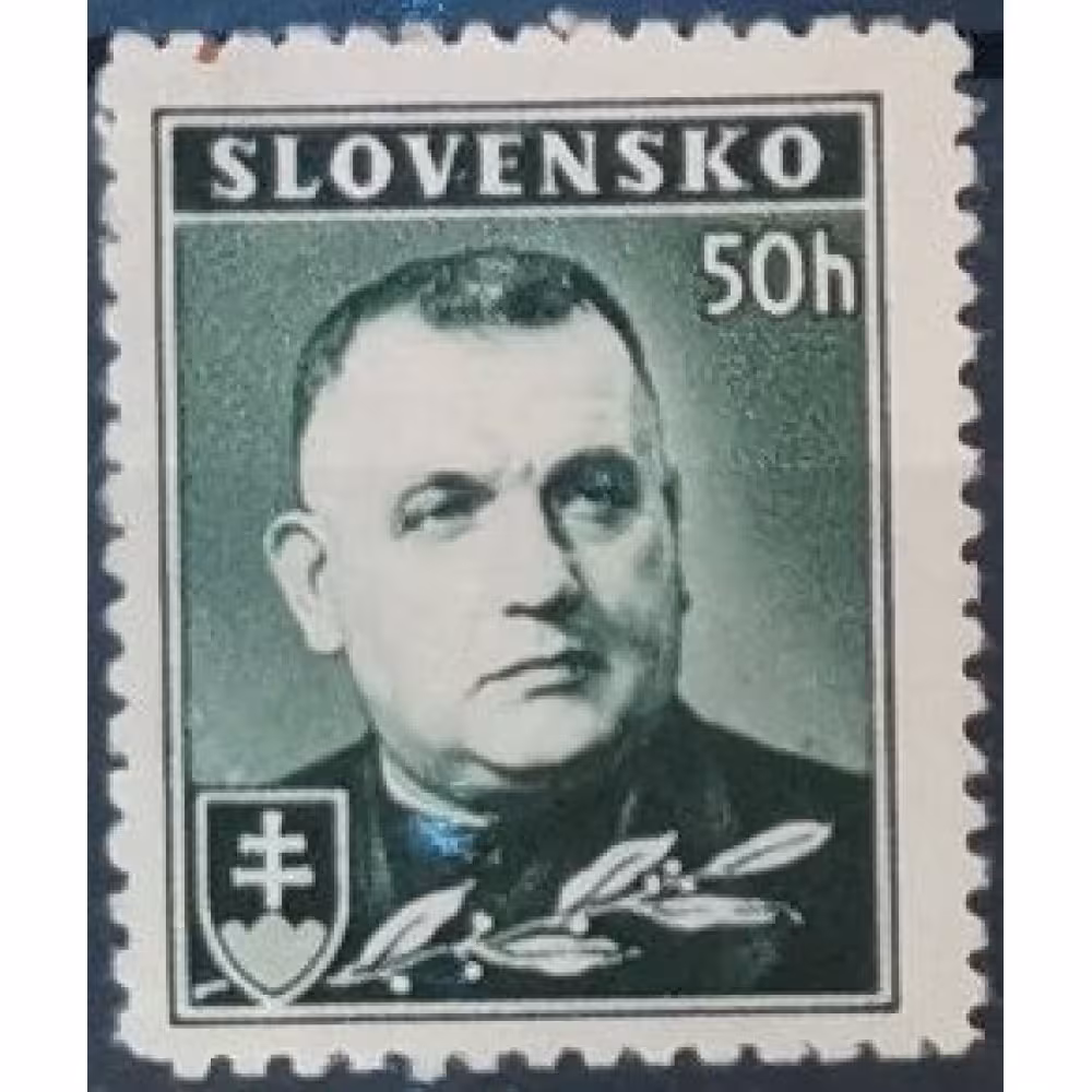 Briefmarke Slowakischer Staat, 50H, Mi.67 YA, MH* 
