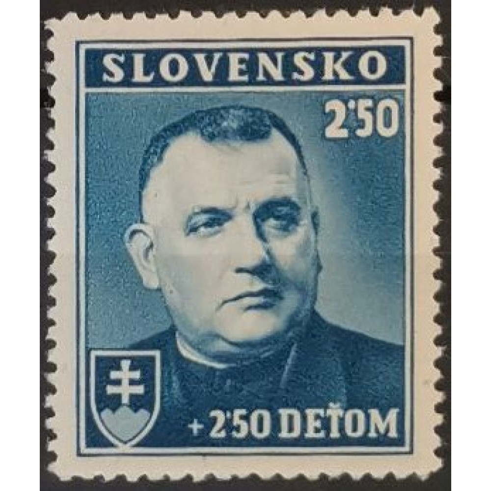 Briefmarke Slowakischer Staat, 2.50+2.50 Ks, Mi.69, MNH** 