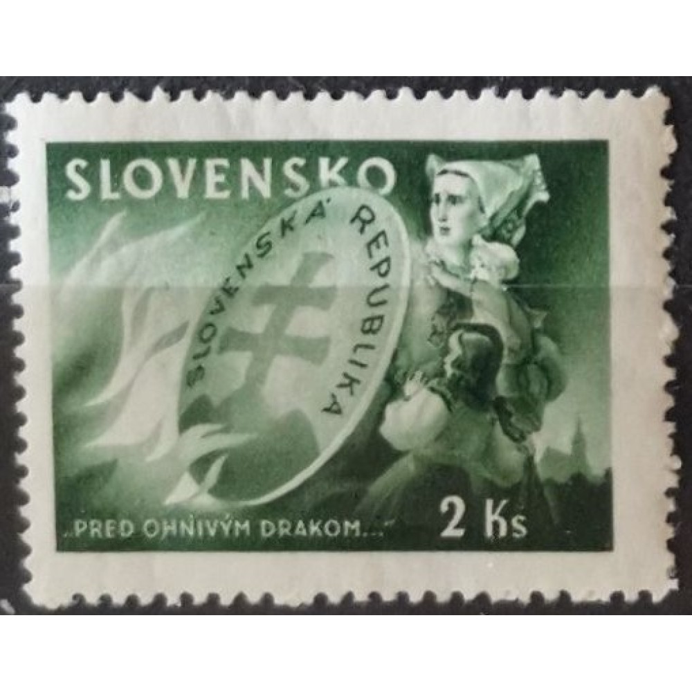 Sello Estado Eslovaco, 2Ks, Mi.153, MNH** 