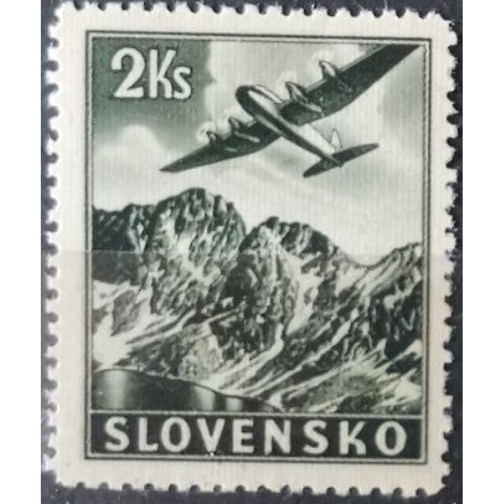 Sello Estado Eslovaco, 2 Ks, Mi.51X, MNH** 