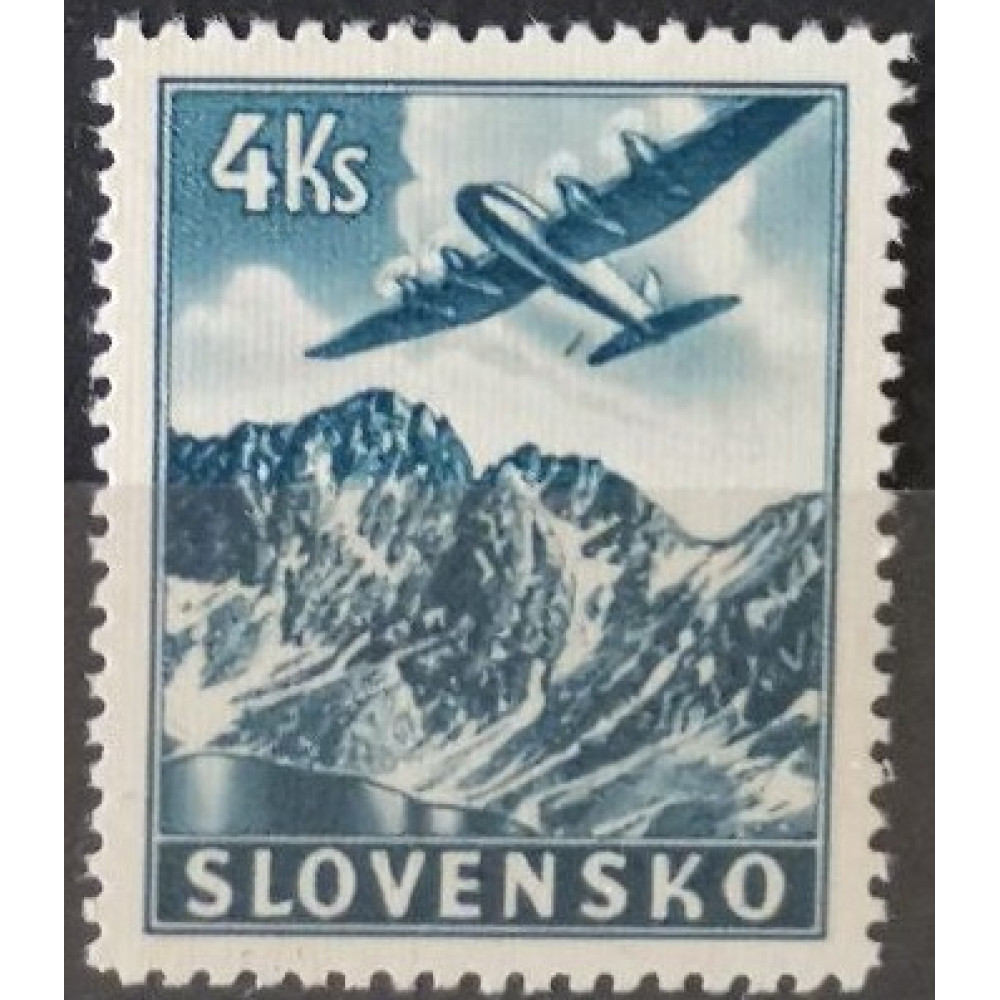 Briefmarke Slowakischer Staat, 4 Ks, Mi.53X, MNH** 