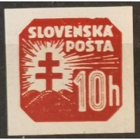 Briefmarke Slowakischer Staat, 10H, Mi.58Y, MNH** 
