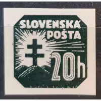 Stamp Slovak state, 20H, Mi.61X, MH* 