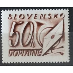 Známka Slovenský štát, Pof.D16* Známka Slovenský štát, Pof.D16*