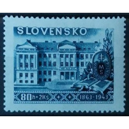 Stamp Slovak state, 80+2 H/Ks, Mi.130, MNH** 