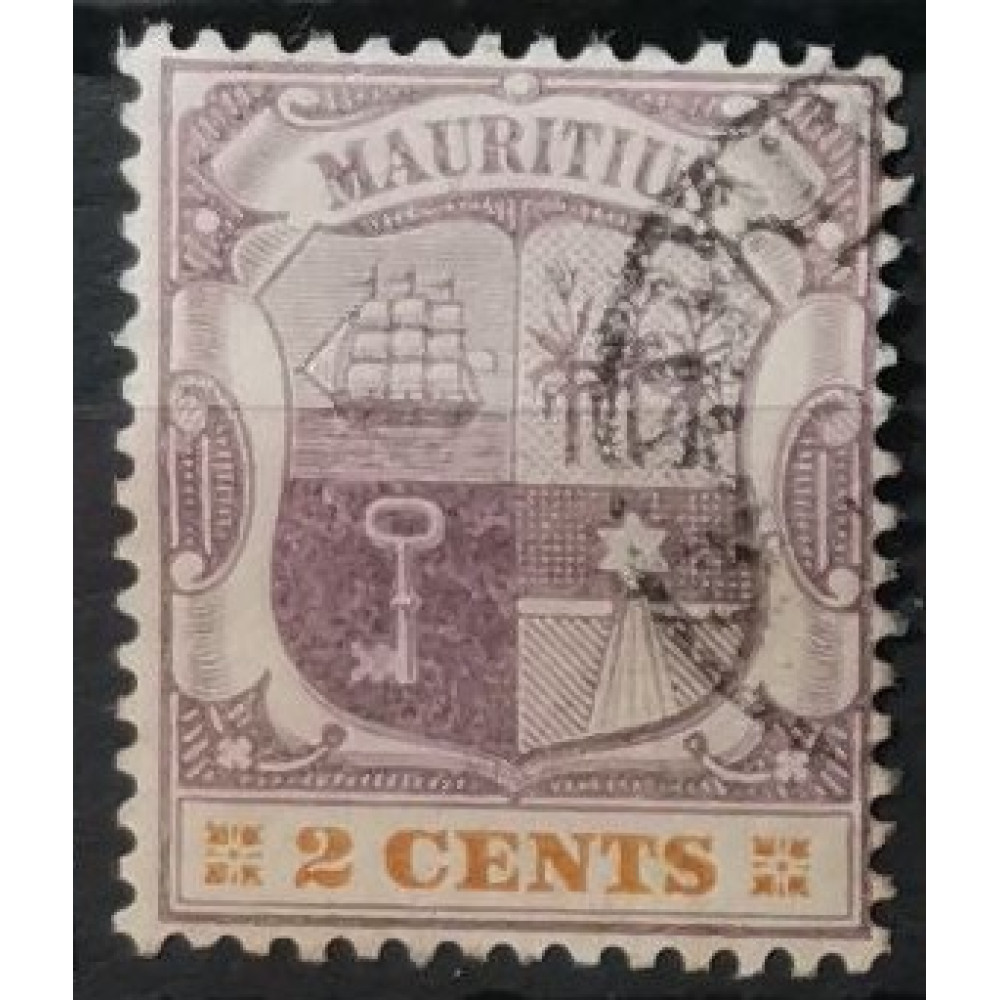 Selo Maurício, Sg.128, Usado/# 
