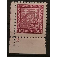 Briefmarken mit Kennzeichen Tschechoslowakie, 30h, Mi.281, MNH** 