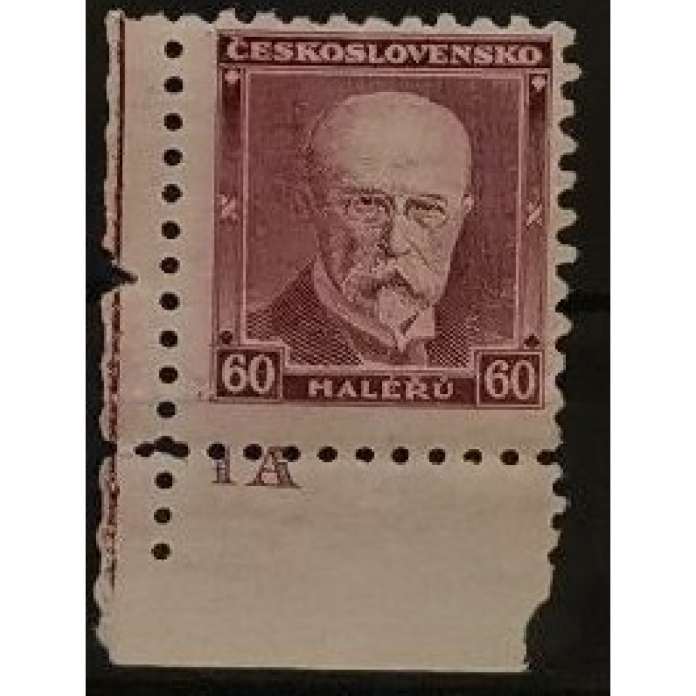 Briefmarken mit Kennzeichen Tschechoslowakie, 60h, Mi.296, MH* 