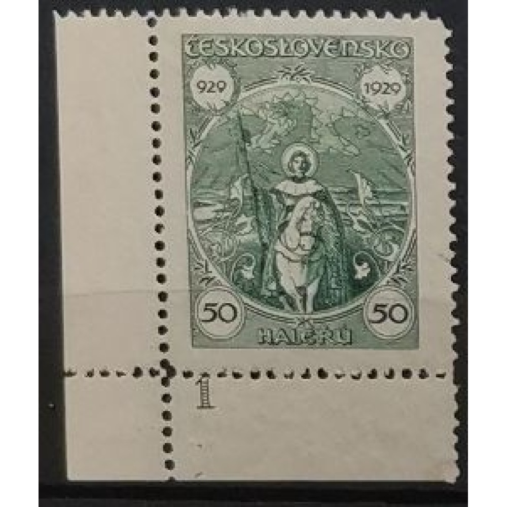 Briefmarken mit Kennzeichen Tschechoslowakie, 50h, Mi.283, MH* 