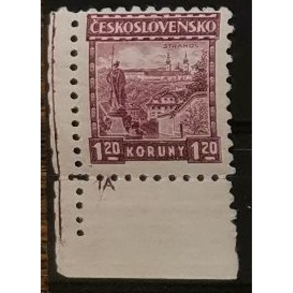 Briefmarken mit Kennzeichen Tschechoslowakie, 1,20 Kč, Mi.260, MH* 