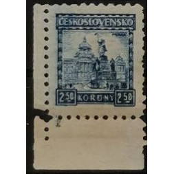 Selo com número de chapa Tchecoslováquia, 2,50 Kč, Mi.289, MNH** 