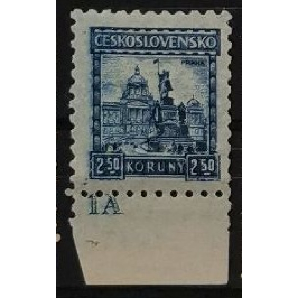Briefmarken mit Kennzeichen Tschechoslowakie, 2,50 Kč, Mi.289, MH* 